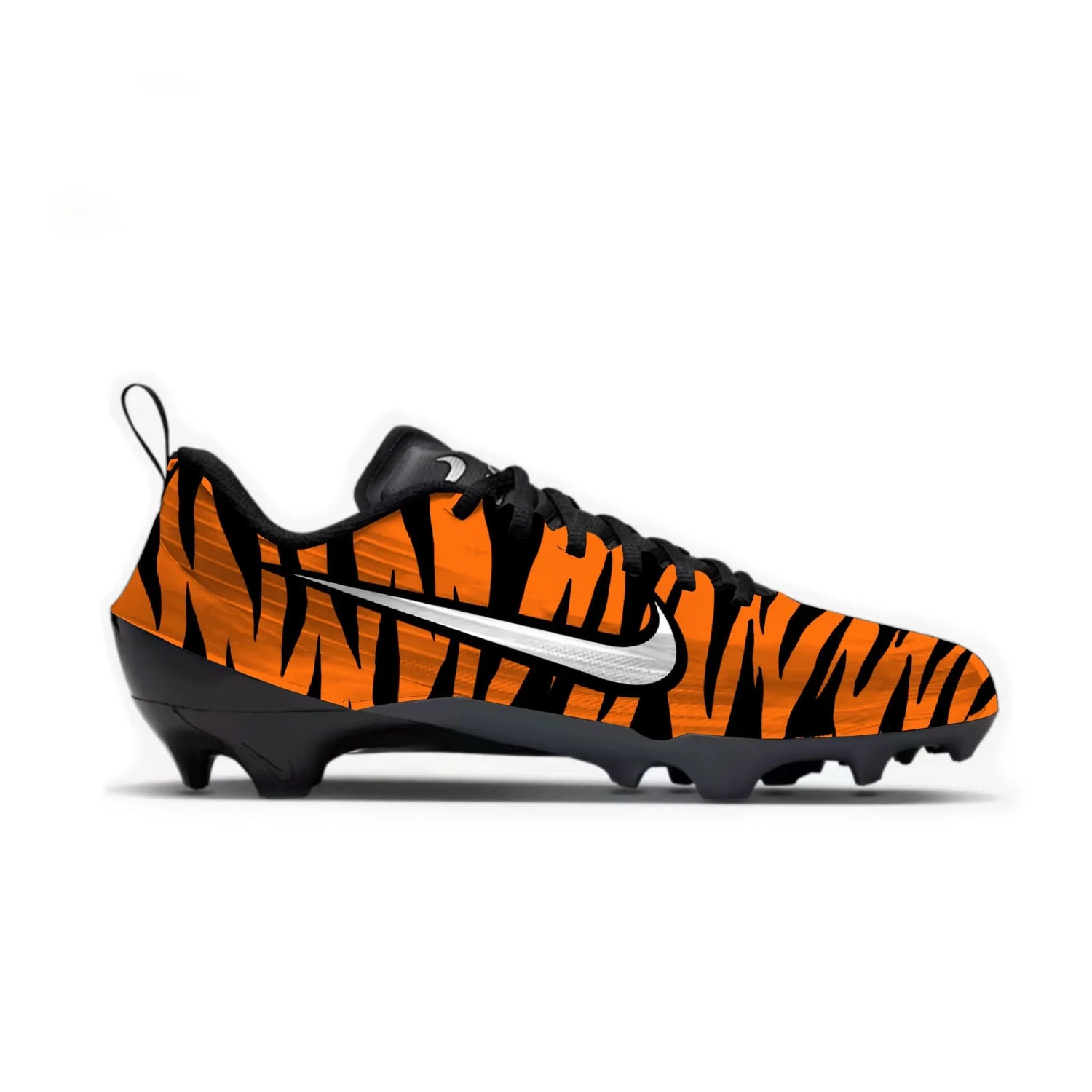 Tiger Stripe Football Cleats Gameday Custom Kicks