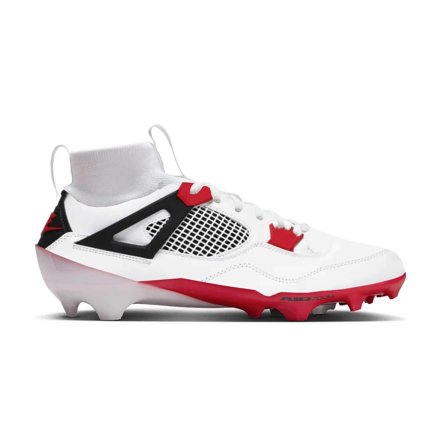 Jordan 4 Cut & Sew Material Football Cleats Gameday Custom Kicks
