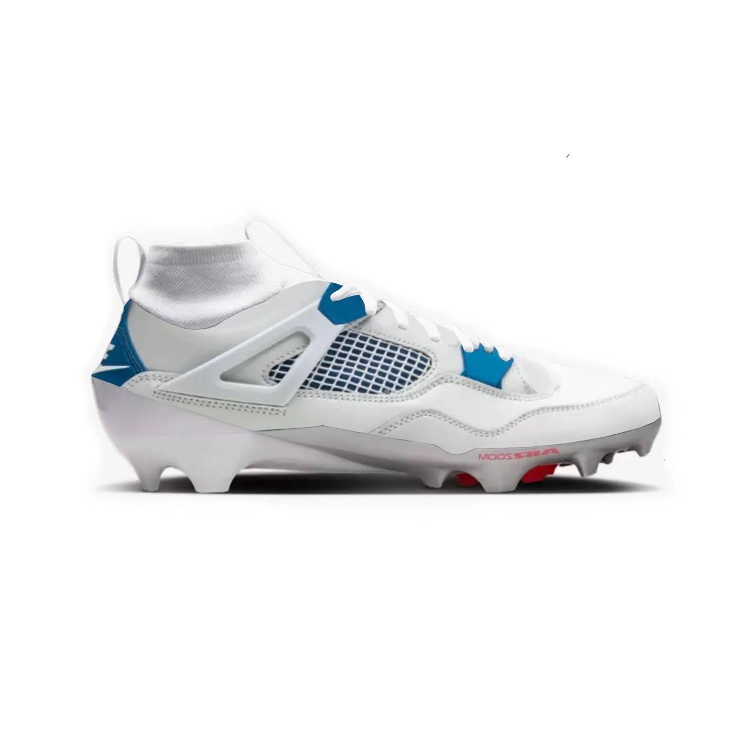 Jordan 4 Cut & Sew Material Football Cleats Gameday Custom Kicks