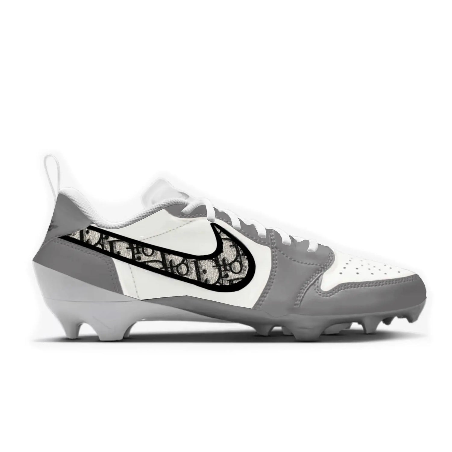 Luxury Jordan 1 Cut & Sew Material Football Cleats Gameday Custom Kicks