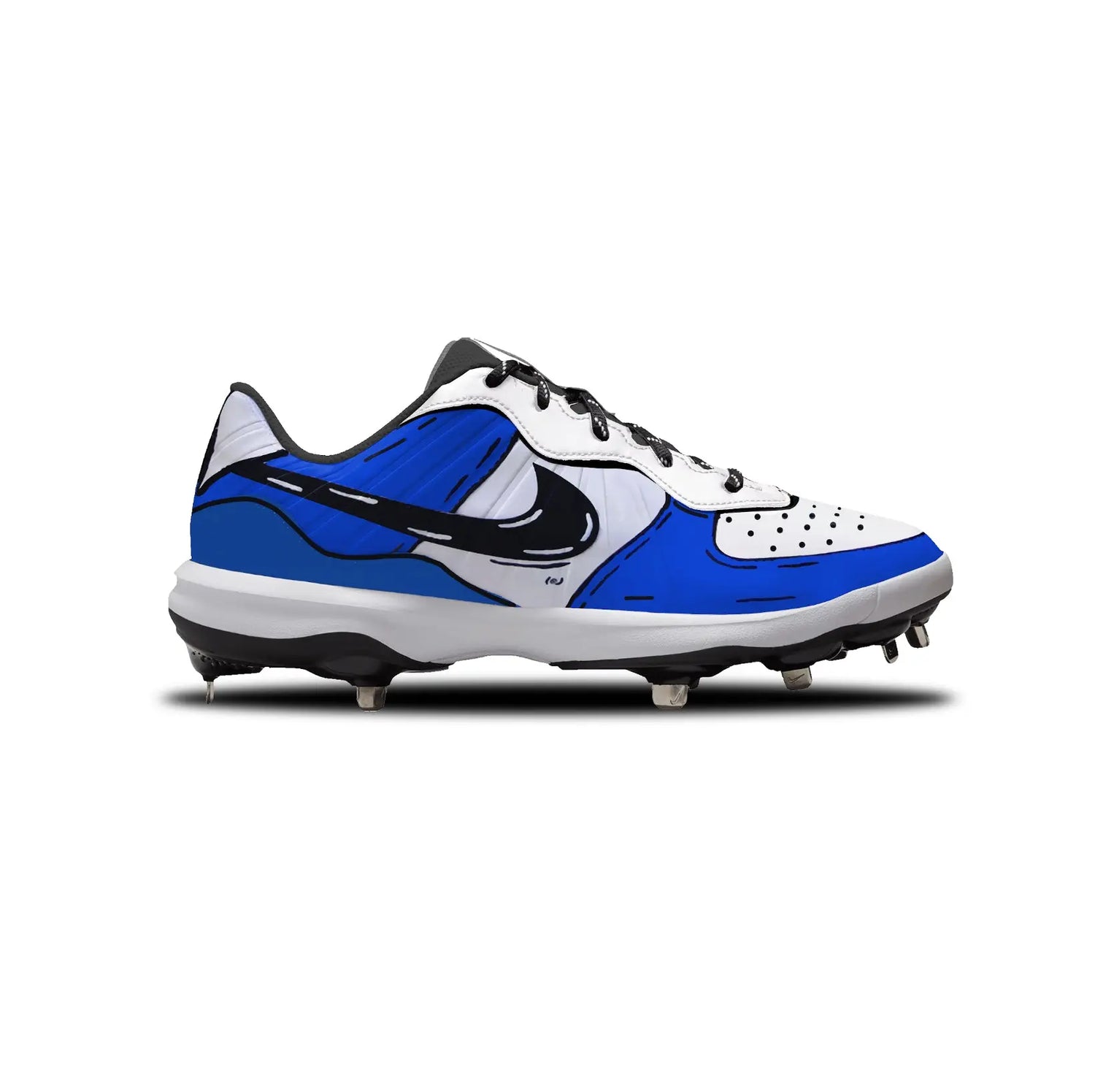 Cartoon AF1 Baseball Cleats Gameday Custom Kicks