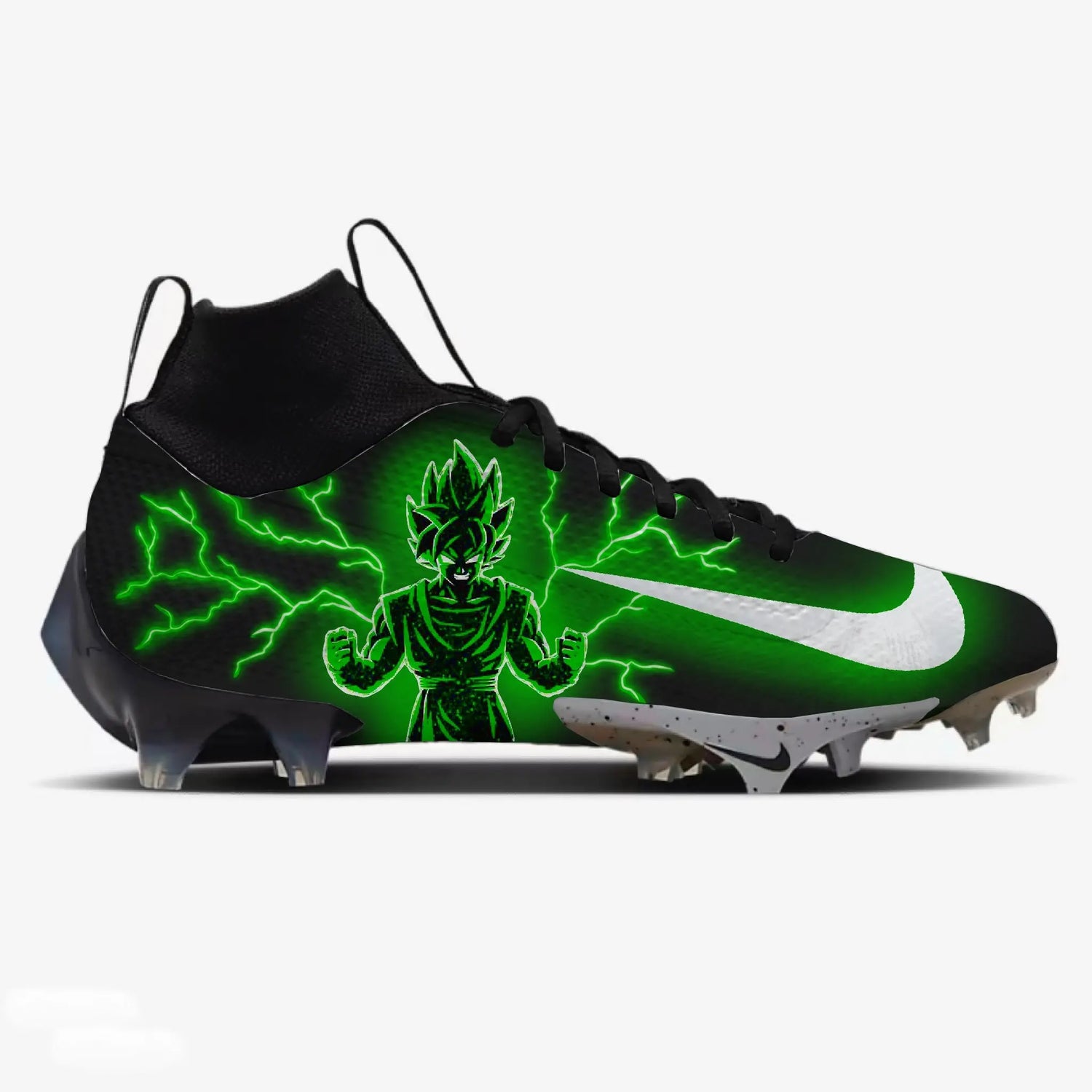 Super Saiyan Football Cleats Gameday Custom Kicks