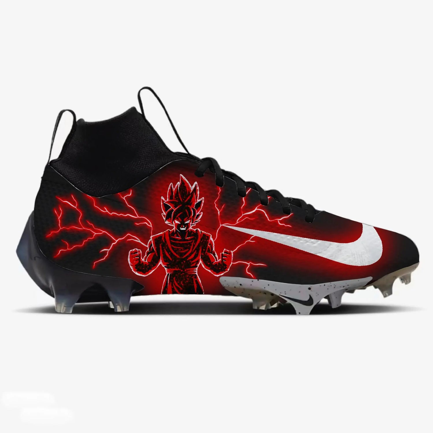 Super Saiyan Football Cleats Gameday Custom Kicks