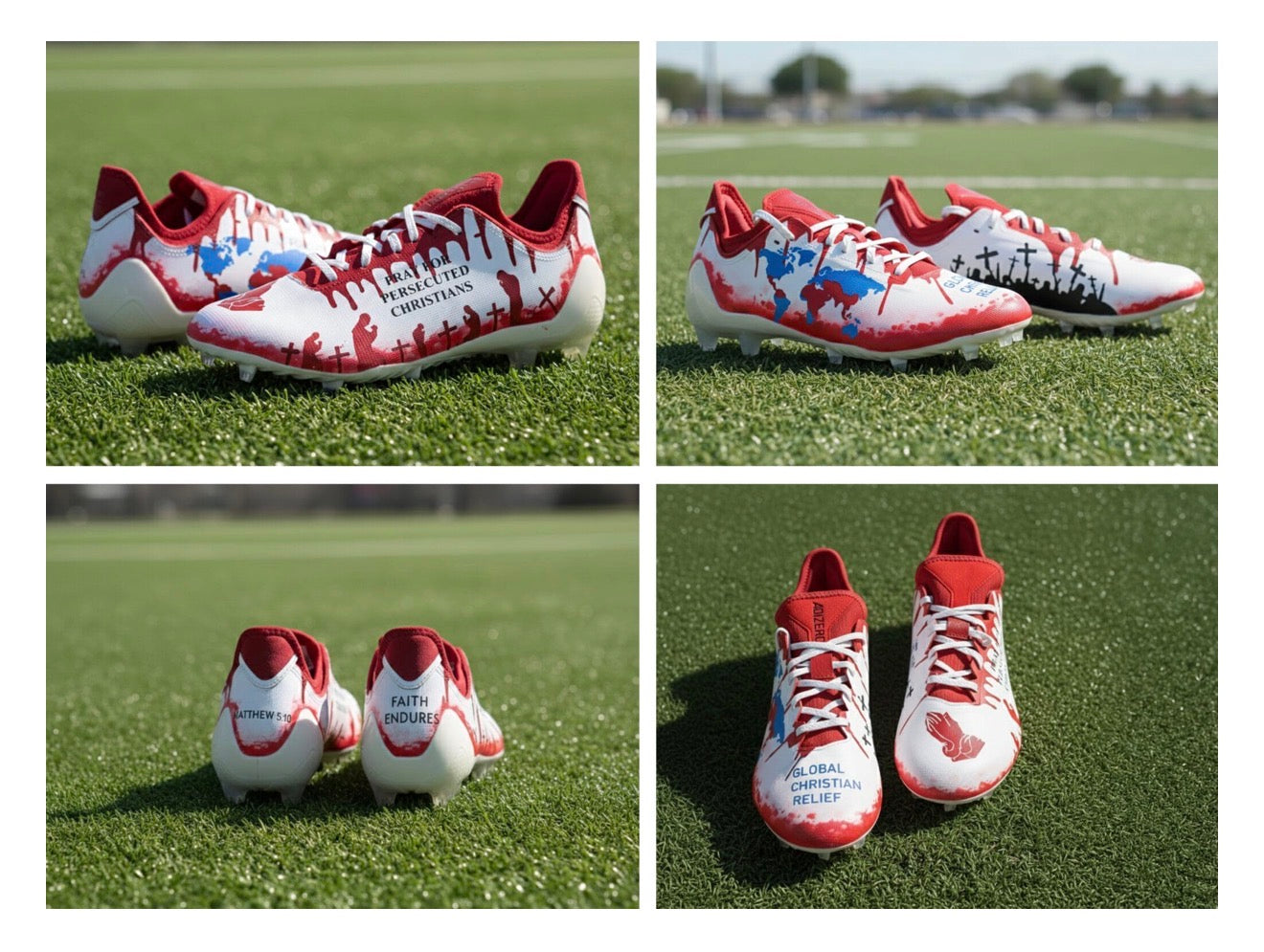 TreVeyon Henderson’s My Cause My Cleats Design with GameDay Custom Cleats Supports Global Christian Relief Gameday Custom Cleats