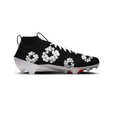 Denim Flower Football Cleats Gameday Custom Kicks
