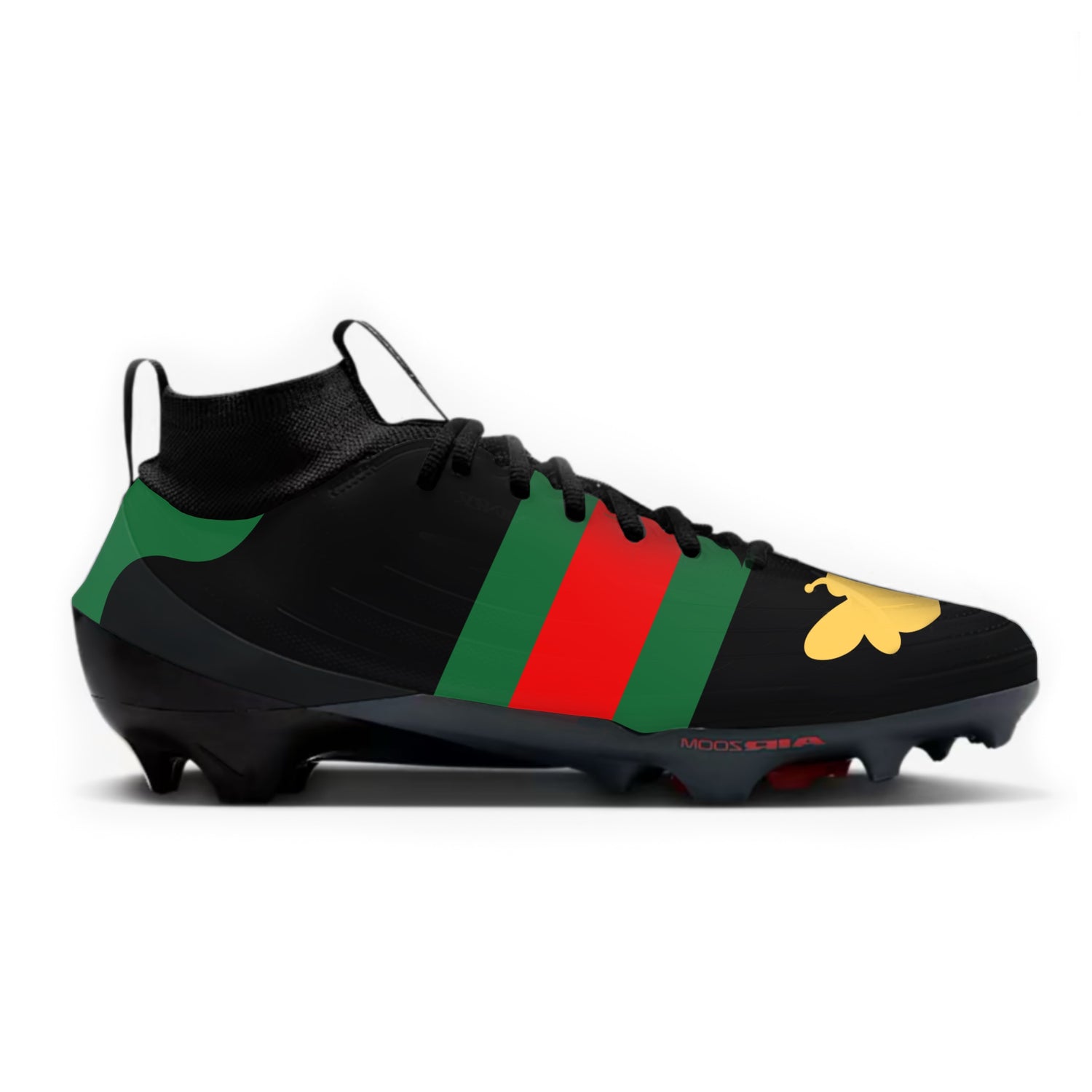 Bee Stripe Football Cleats